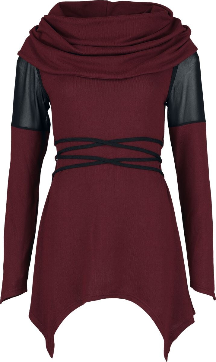 T-shirt manches longues  de Black Premium by EMP - Celtic Blessing - S à XXL - pour Femme - bordeaux - Black Premium by EMP