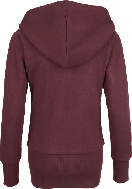 Sweat-shirt zippé à capuche  de RED by EMP - S à XXL - pour Femme - bordeaux - RED by EMP - View 2
