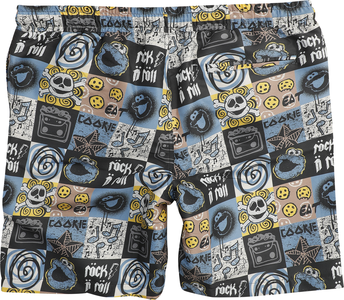 Short de bain  de Sesame Street - Krümelmonster - Rock N' Roll - M à XXL - pour Homme - multicolore - Sesame Street - View 2
