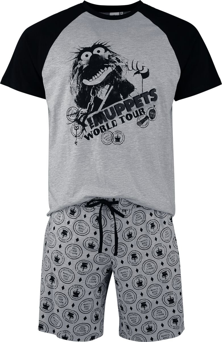 Pyjama  de Les Muppets - Animal - M à 3XL - pour Homme - gris/noir - Les Muppets
