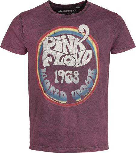 T-Shirt Manches courtes  de Pink Floyd - World Tour - S à 4XL - pour Homme - violet - Pink Floyd