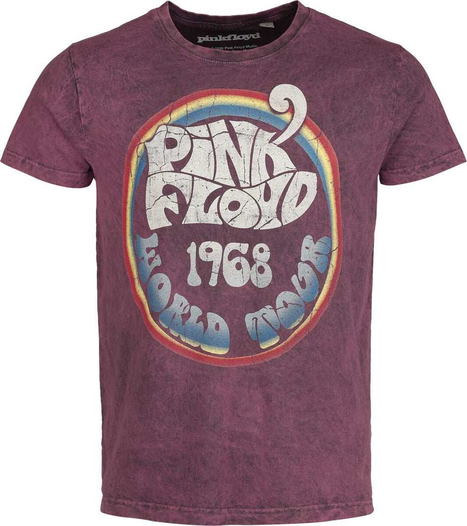 T-Shirt Manches courtes  de Pink Floyd - World Tour - S à 4XL - pour Homme - violet - Pink Floyd