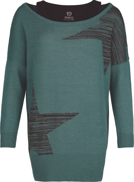 Pull tricoté  de RED by EMP - S à XXL - pour Femme - turquoise - RED by EMP