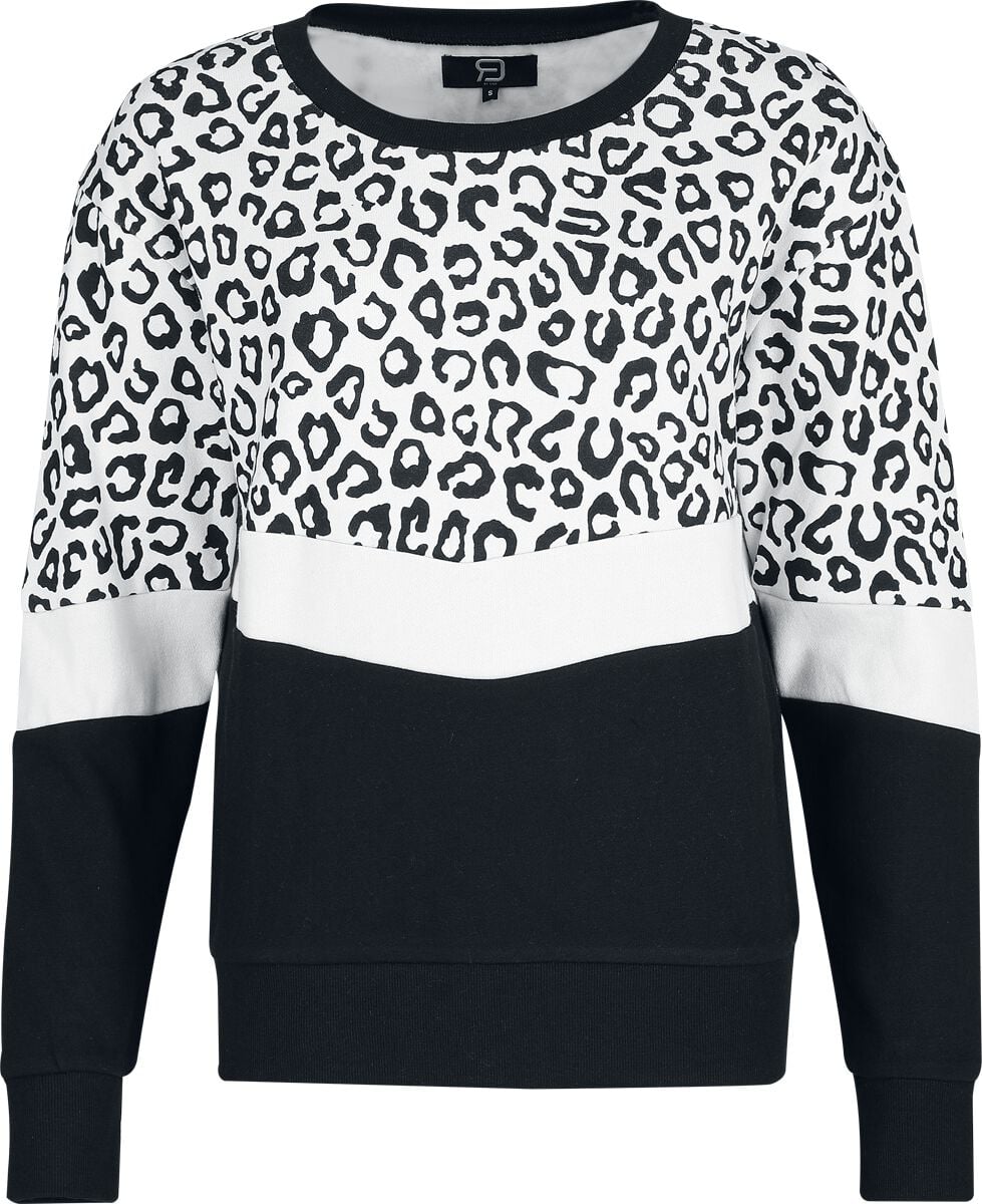 Sweat-shirt  de RED by EMP - Sweat Imprimé Léopard - S à XXL - pour Femme - noir/bleu - RED by EMP