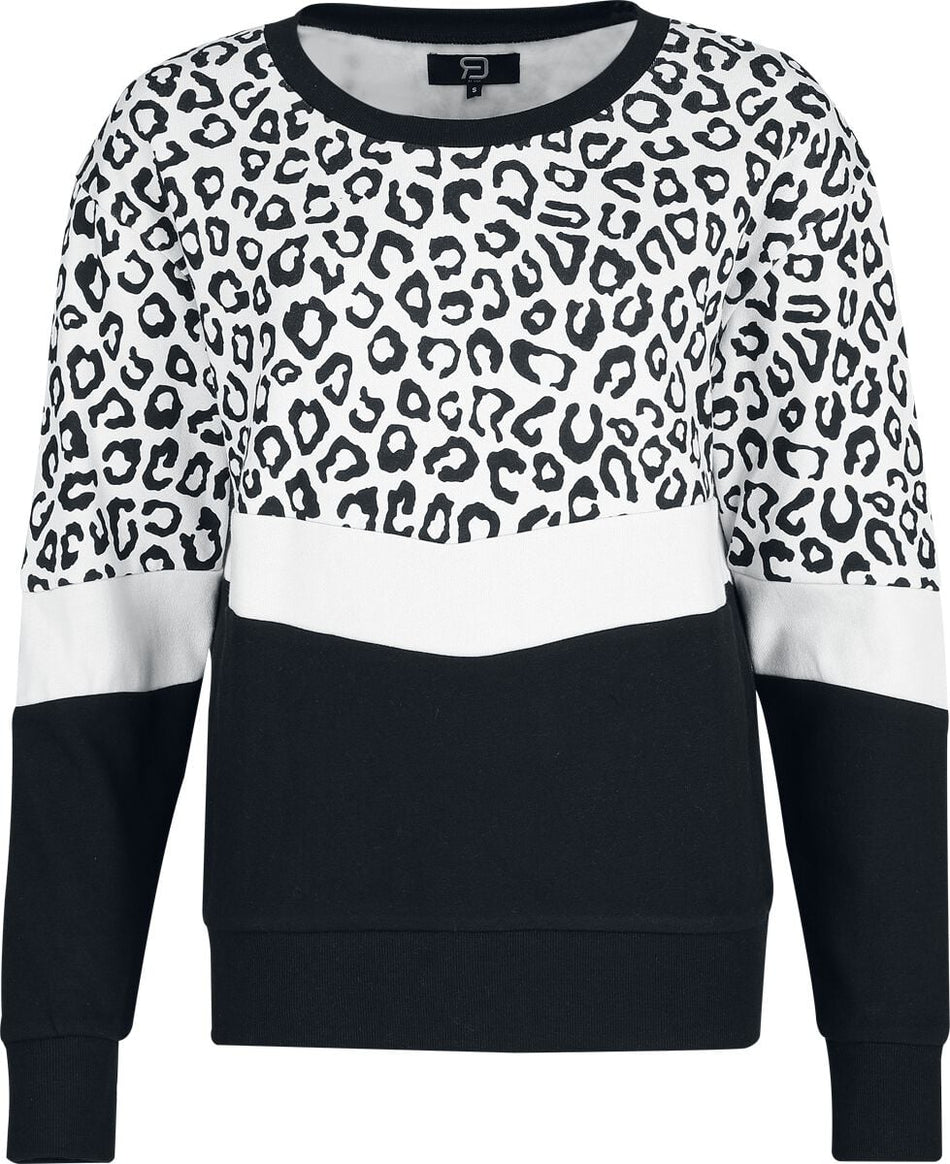 Sweat-shirt  de RED by EMP - Sweat Imprimé Léopard - S à XXL - pour Femme - noir/bleu - RED by EMP