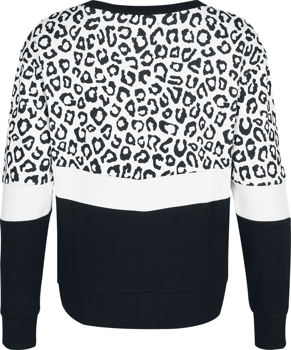 Sweat-shirt  de RED by EMP - Sweat Imprimé Léopard - S à XXL - pour Femme - noir/bleu - RED by EMP - View 2