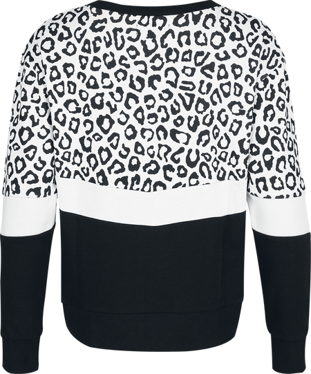 Sweat-shirt  de RED by EMP - Sweat Imprimé Léopard - S à XXL - pour Femme - noir/bleu - RED by EMP - View 2