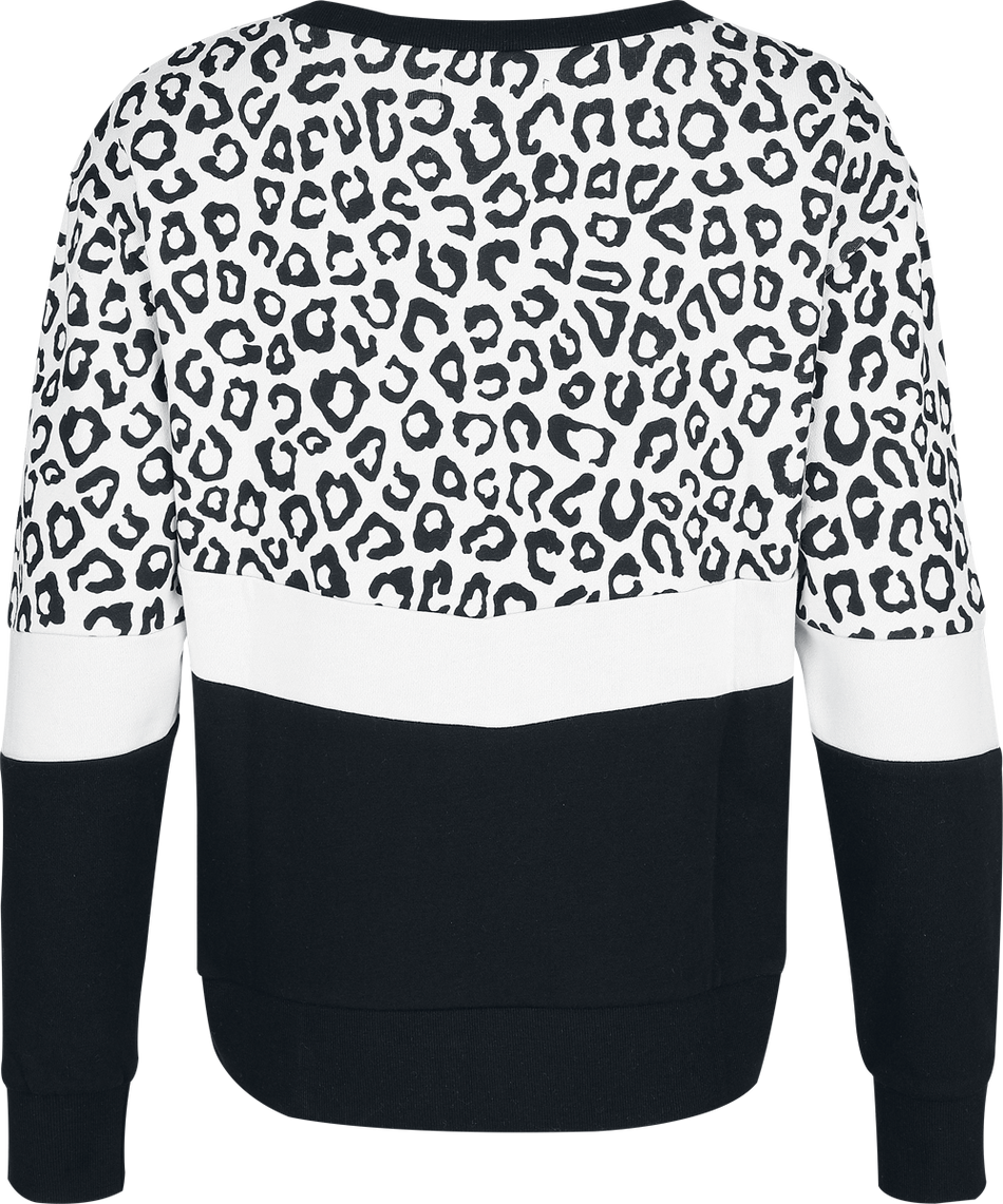 Sweat-shirt  de RED by EMP - Sweat Imprimé Léopard - S à XXL - pour Femme - noir/bleu - RED by EMP - View 2
