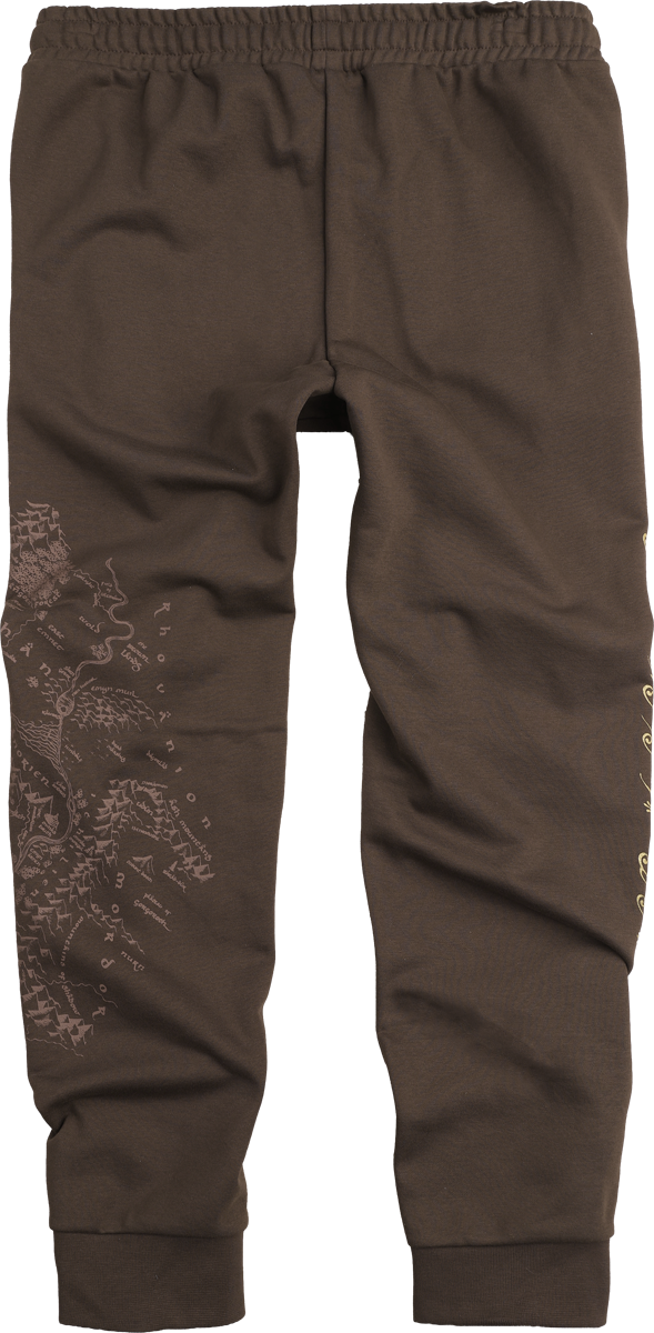 Pantalon en toile  de Le Seigneur Des Anneaux - Carte De La Terre Du Milieu - S à 3XL - pour Homme - marron - Le Seigneur Des Anneaux - View 2