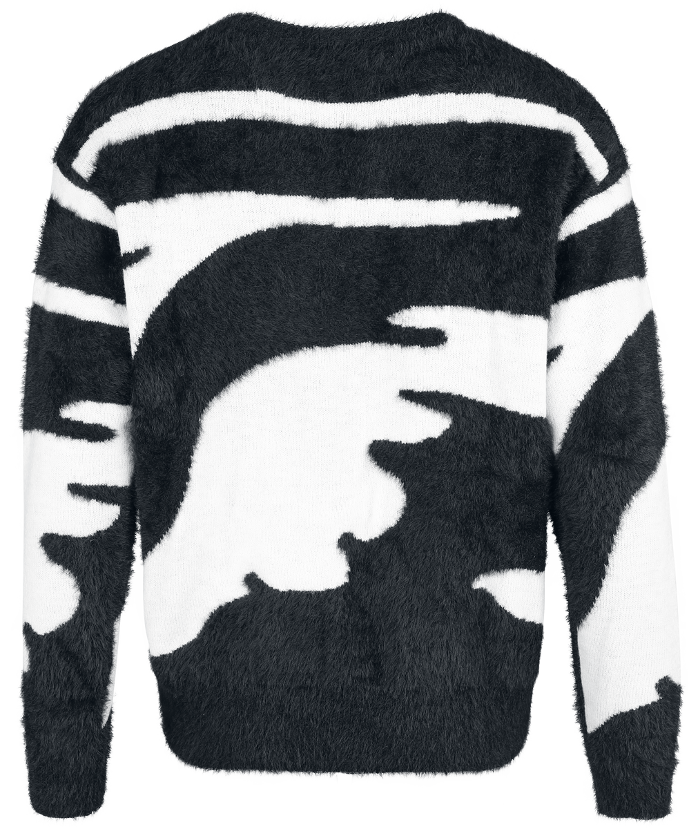 Pull tricoté  de RED by EMP - S à XXL - pour Femme - noir/blanc - RED by EMP - View 2