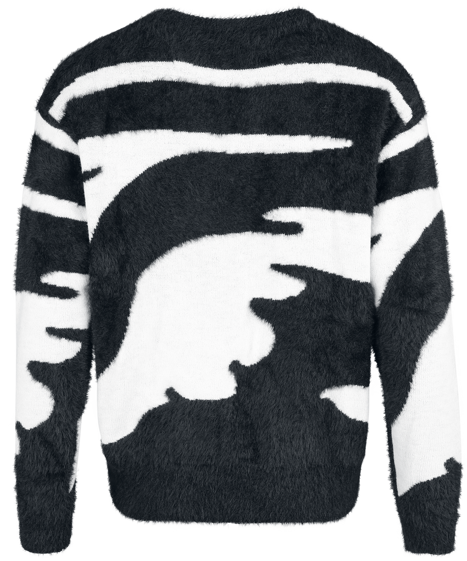 Pull tricoté  de RED by EMP - S à XXL - pour Femme - noir/blanc - RED by EMP - View 2