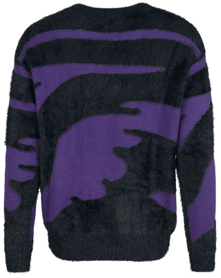 Pull tricoté  de RED by EMP - S à XXL - pour Femme - noir/lilas - RED by EMP - View 2
