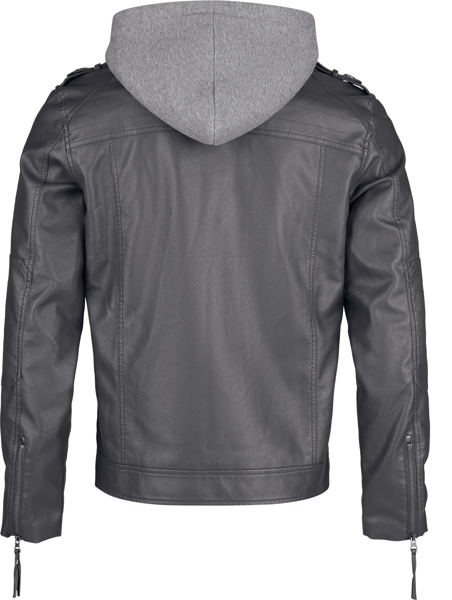 Veste en imitation cuir Rockabilly de RED by EMP - Good Riddance - S à XXL - pour Homme - gris - RED by EMP - View 2