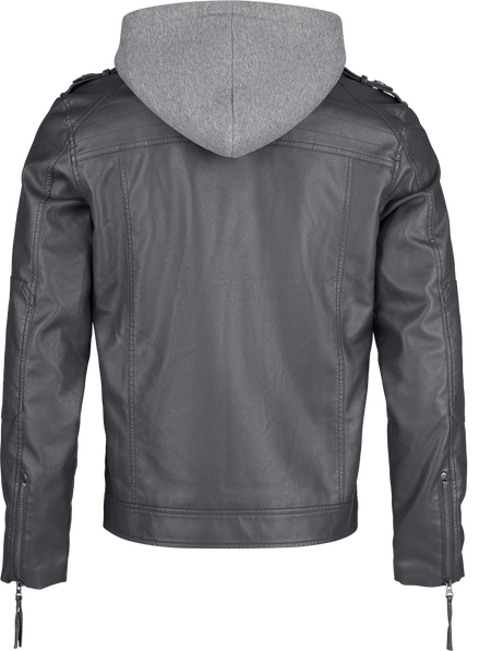 Veste en imitation cuir Rockabilly de RED by EMP - Good Riddance - S à XXL - pour Homme - gris - RED by EMP - View 2