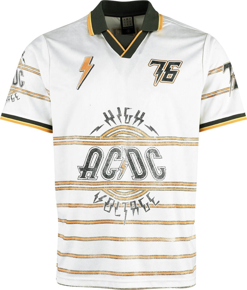 Jersey  de AC/DC - High Voltage Rock FC - S à 5XL - pour Homme - blanc - AC/DC