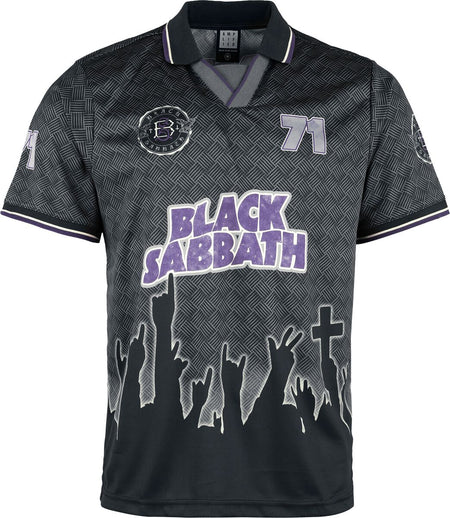 Jersey  de Black Sabbath - Crowd Rock FC - S à 5XL - pour Homme - noir - Black Sabbath
