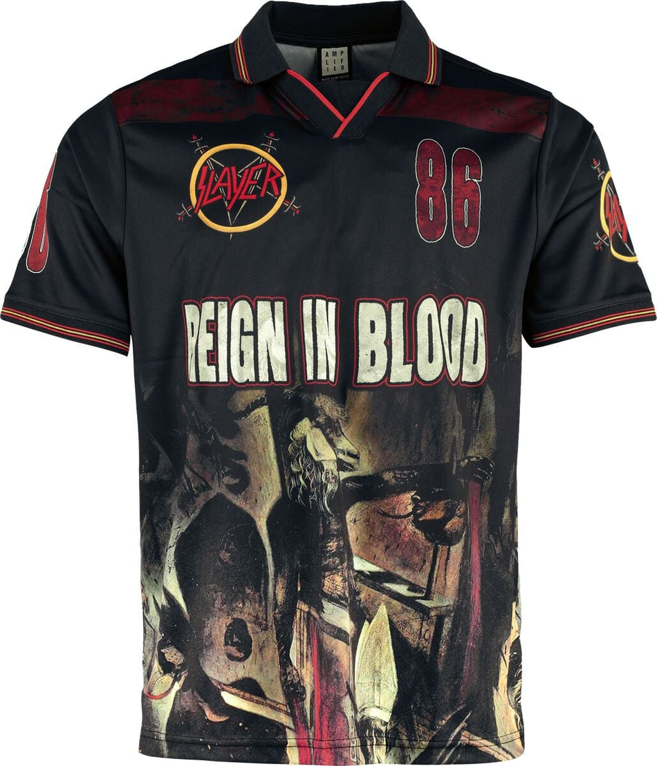 Jersey  de Slayer - Reign In Blood Rock FC - S à XL - pour Homme - noir - Slayer