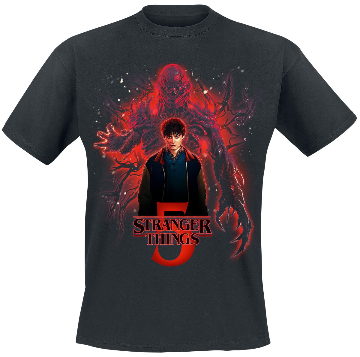 T-Shirt Manches courtes  de Stranger Things - Saison 5 - Will Sorcier vs Vecna - S à 4XL - pour Homme - noir - Stranger Things
