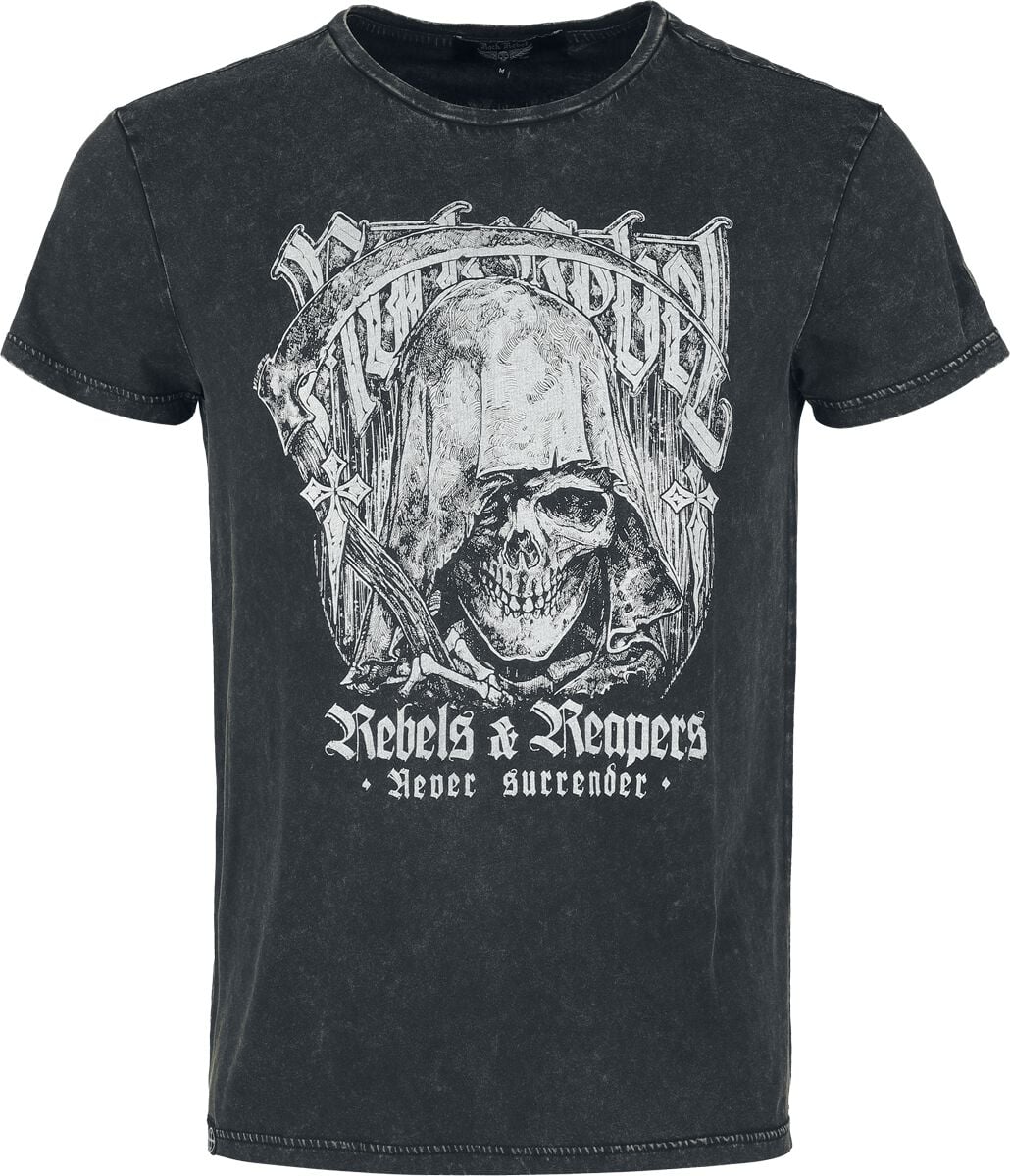 T-Shirt Manches courtes  de Rock Rebel by EMP - Rebels & Reapers - S à XXL - pour Homme - noir - Rock Rebel by EMP