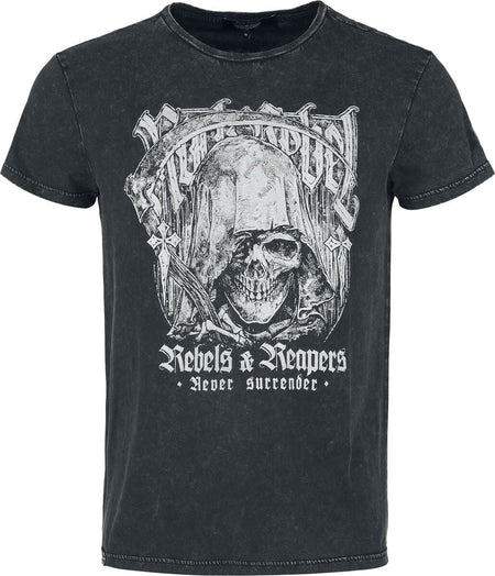 T-Shirt Manches courtes  de Rock Rebel by EMP - Rebels & Reapers - S à XXL - pour Homme - noir - Rock Rebel by EMP