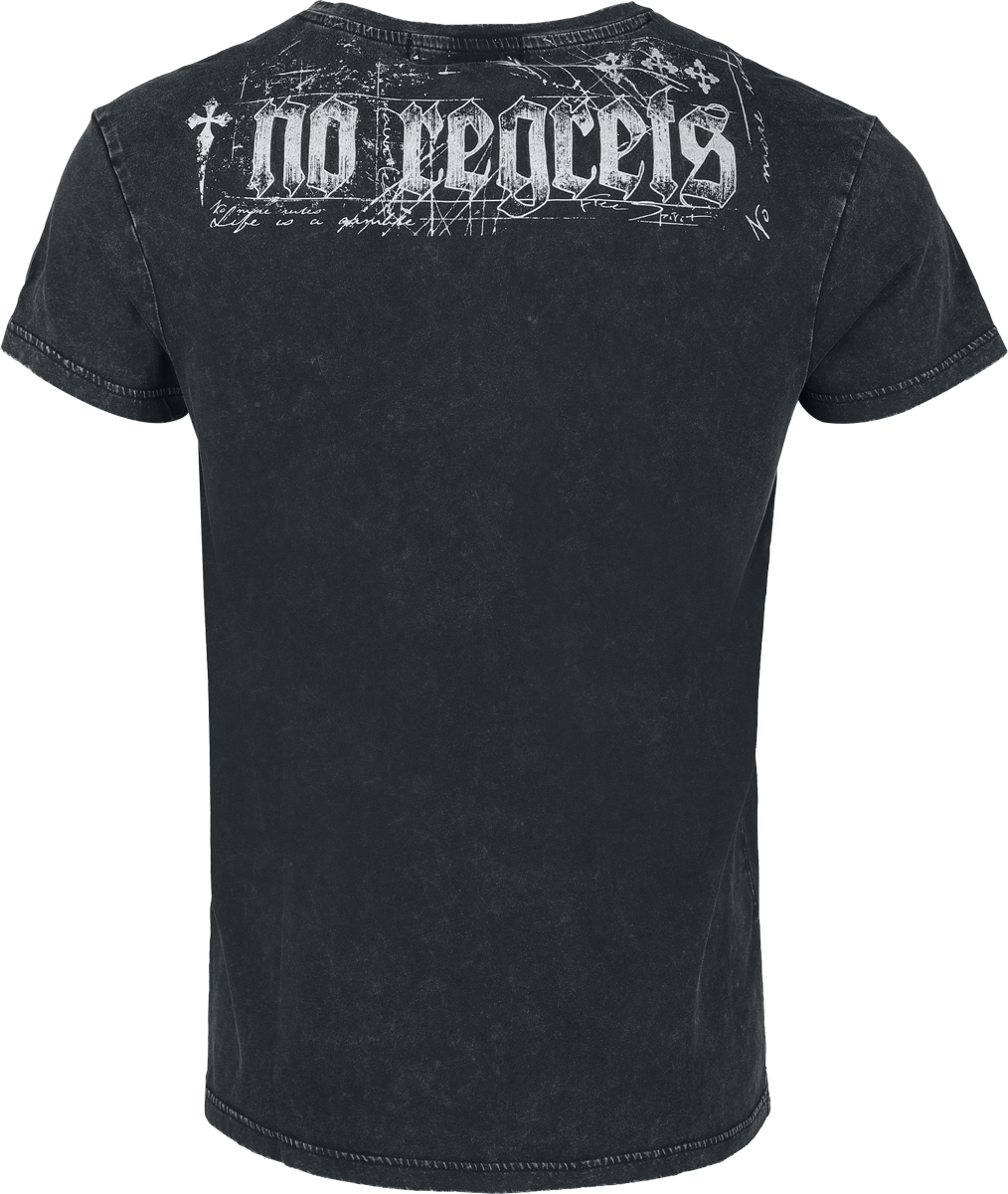 T-Shirt Manches courtes  de Rock Rebel by EMP - Rebels & Reapers - S à XXL - pour Homme - noir - Rock Rebel by EMP - View 2