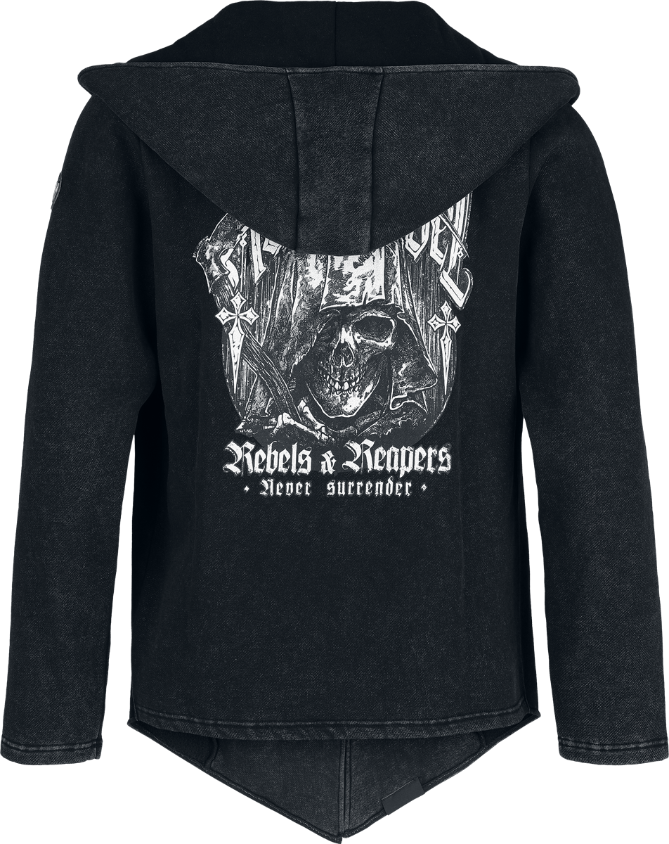 Gilets & Ponchos  de Rock Rebel by EMP - Rebels & Reapers - S à XXL - pour Homme - noir - Rock Rebel by EMP - View 2