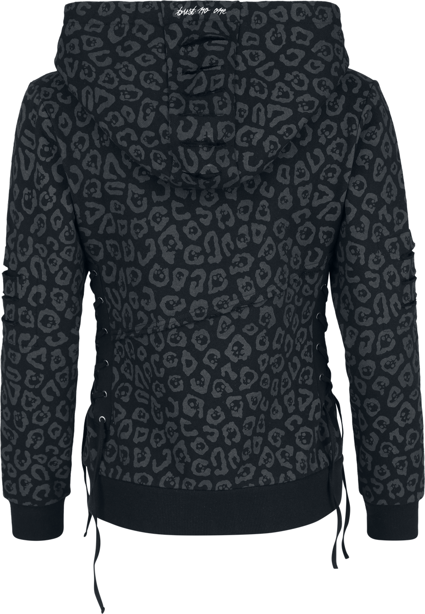 Sweat-shirt zippé à capuche  de Rock Rebel by EMP - Rebels & Reapers Metal Pin - S à XXL - pour Femme - noir - Rock Rebel by EMP - View 2
