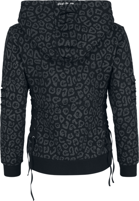 Sweat-shirt zippé à capuche  de Rock Rebel by EMP - Rebels & Reapers Metal Pin - S à XXL - pour Femme - noir - Rock Rebel by EMP - View 2