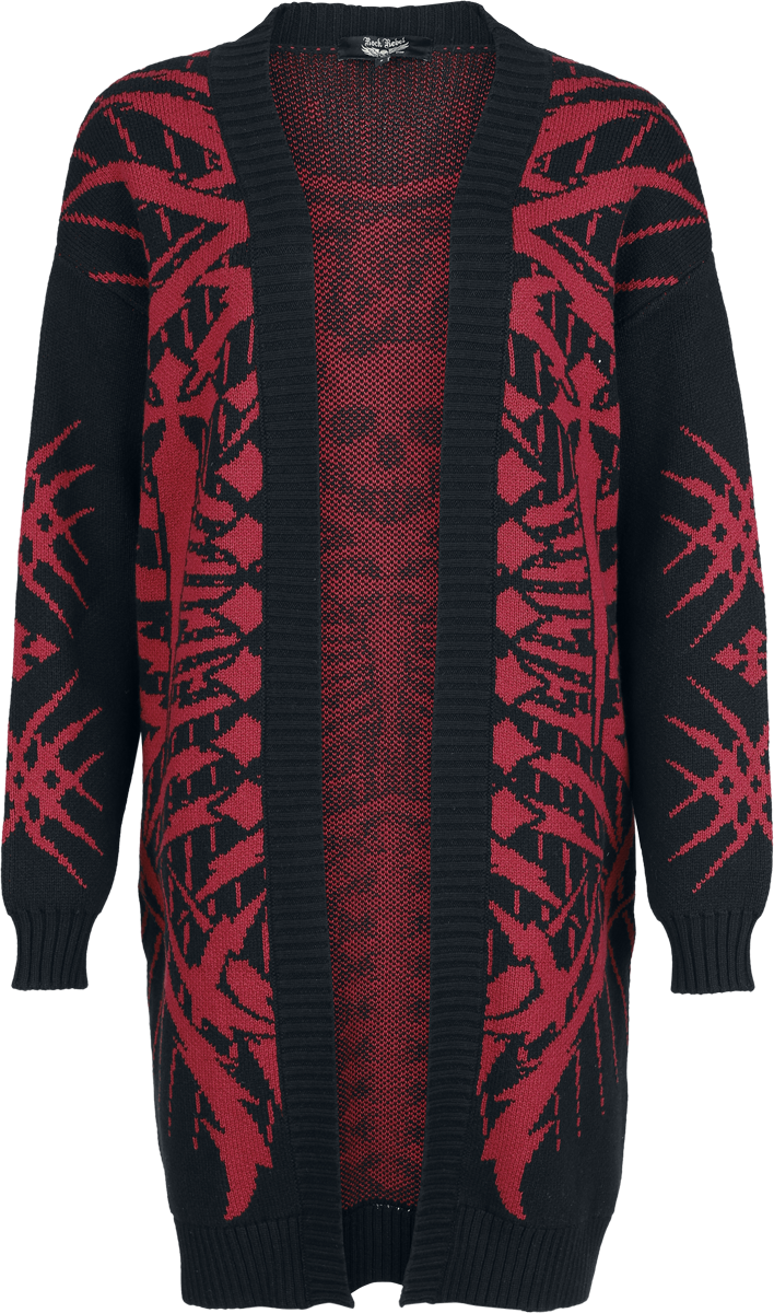 Gilets & Ponchos  de Rock Rebel by EMP - Rebels & Reapers - S à XXL - pour Femme - noir/rouge - Rock Rebel by EMP - View 2