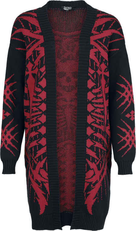 Gilets & Ponchos  de Rock Rebel by EMP - Rebels & Reapers - S à XXL - pour Femme - noir/rouge - Rock Rebel by EMP - View 2