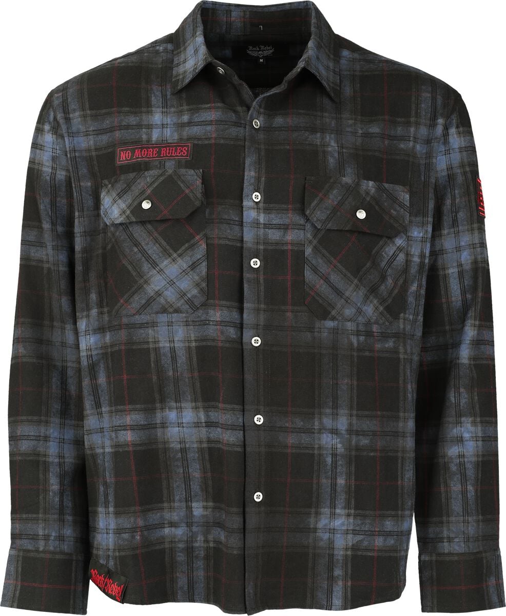 Chemise manches longues  de Rock Rebel by EMP - Rebels & Reapers - S à XXL - pour Homme - multicolore - Rock Rebel by EMP