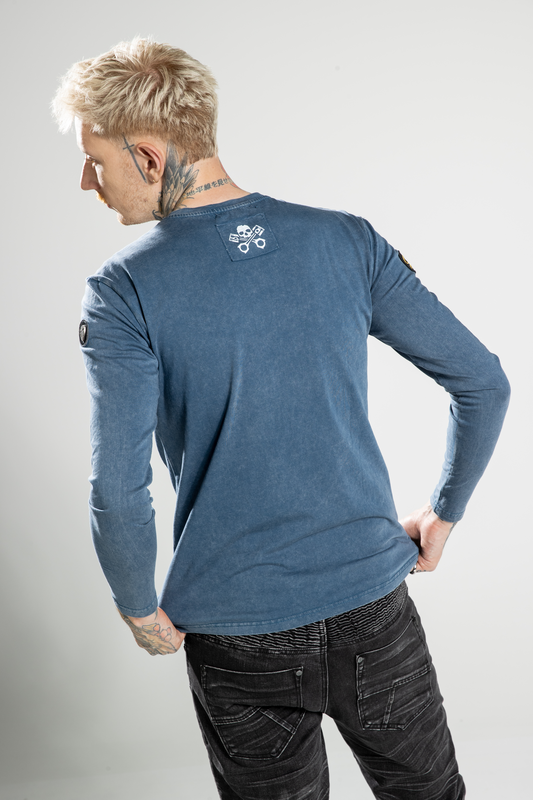 T-shirt manches longues  de Rock Rebel by EMP - Rebels & Reapers - S à XXL - pour Homme - multicolore - Rock Rebel by EMP - View 2