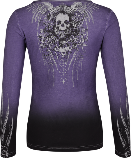 T-shirt manches longues  de Rock Rebel by EMP - Free Spirit - S à XXL - pour Femme - multicolore - Rock Rebel by EMP - View 2