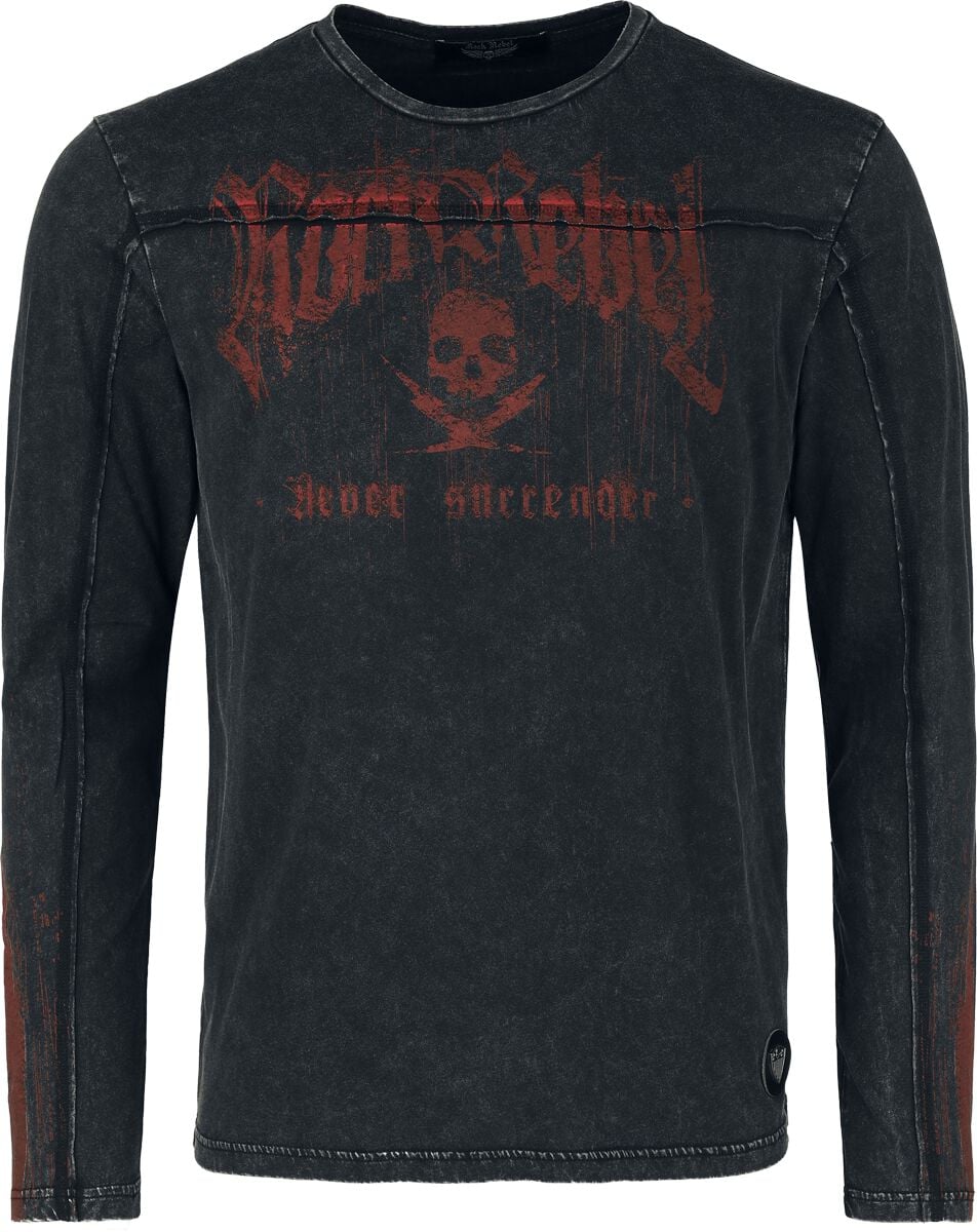 T-shirt manches longues  de Rock Rebel by EMP - Rebels & Reapers - S à XXL - pour Homme - multicolore - Rock Rebel by EMP