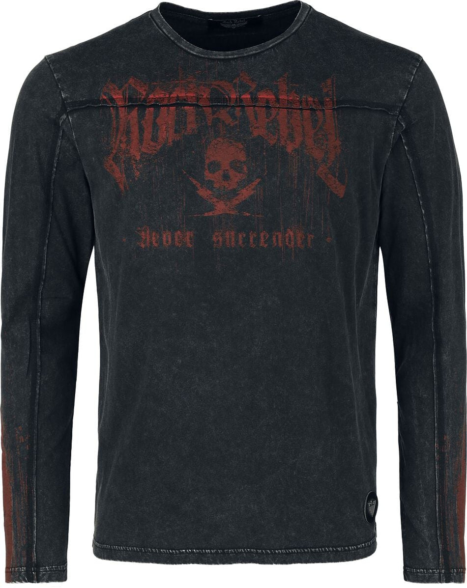 T-shirt manches longues  de Rock Rebel by EMP - Rebels & Reapers - S à XXL - pour Homme - multicolore - Rock Rebel by EMP