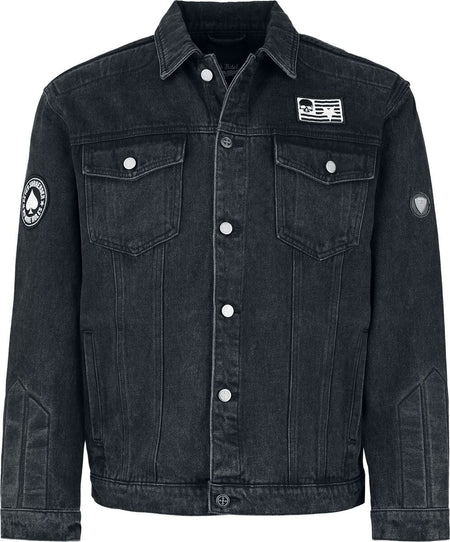 Veste en Jean  de Rock Rebel by EMP - Rebels & Reapers - S à XXL - pour Homme - gris - Rock Rebel by EMP