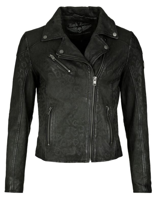 Veste en cuir  de Rock Rebel by EMP - Rebels & Reapers - S à XXL - pour Femme - multicolore - Rock Rebel by EMP