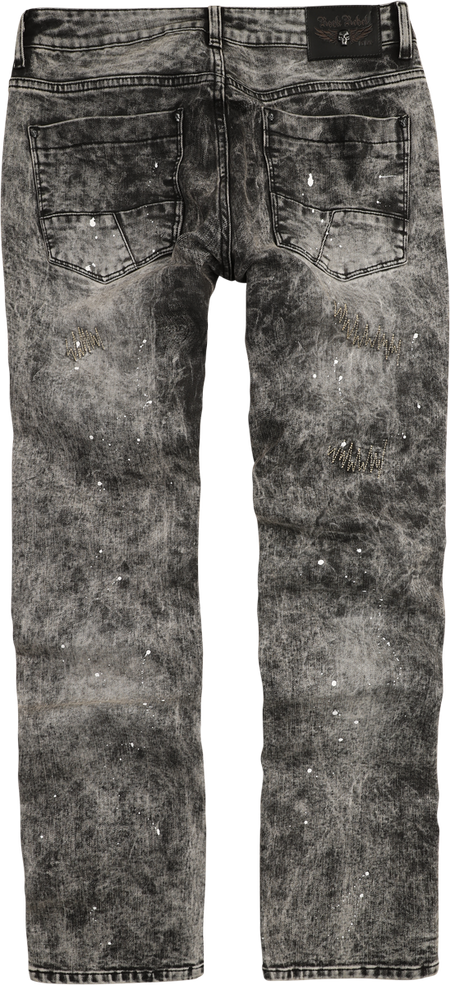 Jean  de Rock Rebel by EMP - Pete (Straight Fit) - W32L34 à W34L34 - pour Homme - noir - Rock Rebel by EMP - View 2