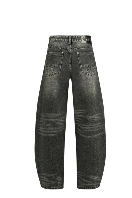 Jean  de Rock Rebel by EMP - Barrel ( wide Fit ) - W27L30 à W33L32 - pour Femme - gris - Rock Rebel by EMP - View 2
