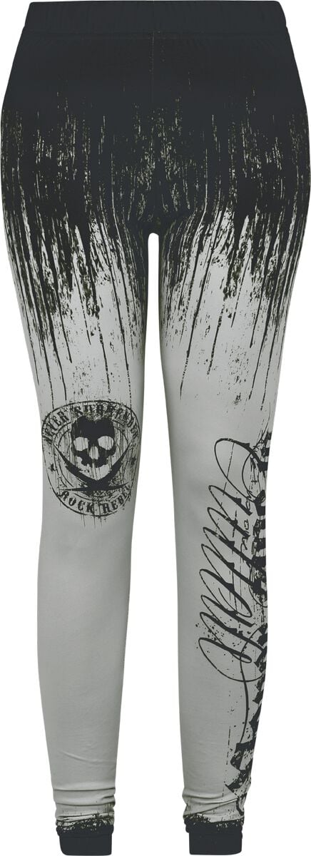 Legging  de Rock Rebel by EMP - Rebels & Reapers - S à XXL - pour Femme - noir/gris - Rock Rebel by EMP