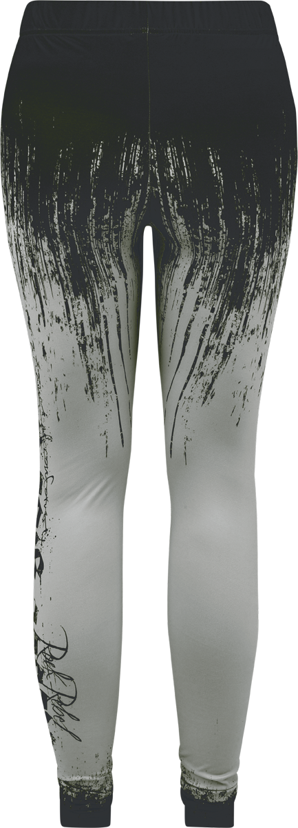 Legging  de Rock Rebel by EMP - Rebels & Reapers - S à XXL - pour Femme - noir/gris - Rock Rebel by EMP - View 2