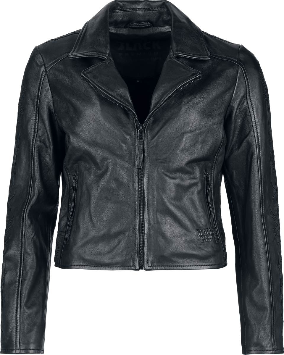 Veste en cuir  de Black Premium by EMP - Celtic Blessing - S à XXL - pour Femme - noir - Black Premium by EMP - View 2