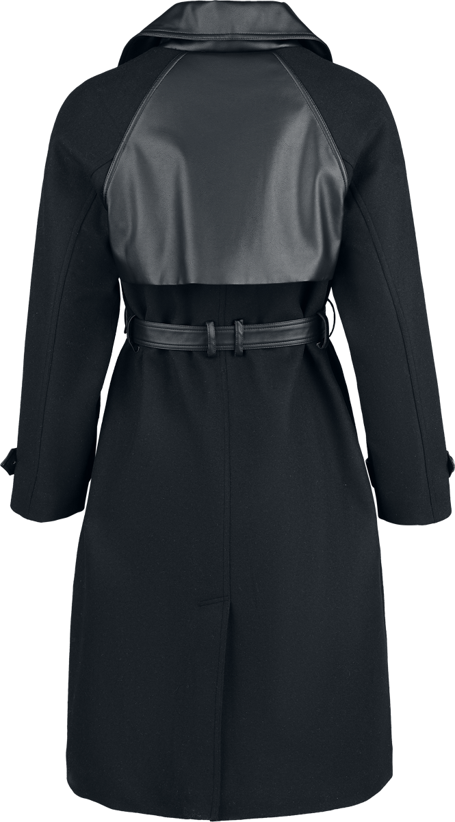 Manteau en laine  de Black Premium by EMP - Essential - S à XXL - pour Femme - noir - Black Premium by EMP - View 2
