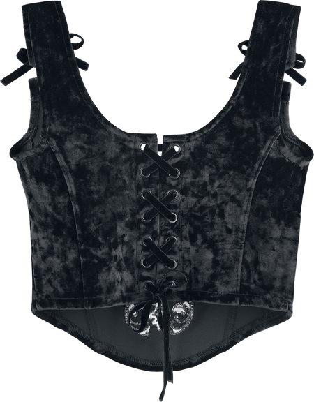 Top Gothic de Gothicana by EMP - Countess Bathory Miedertop mit Schnürung - S à XXL - pour Femme - noir - Gothicana by EMP - View 2