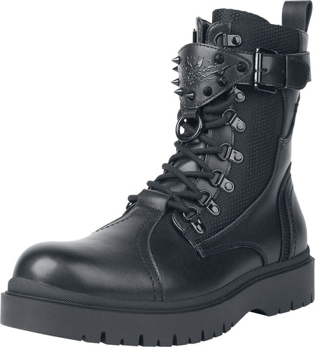 Bottes Gothic de Black Blood by Gothicana - Bloodsworn to Tepes - EU39 à EU46 - pour Homme - noir - Black Blood by Gothicana
