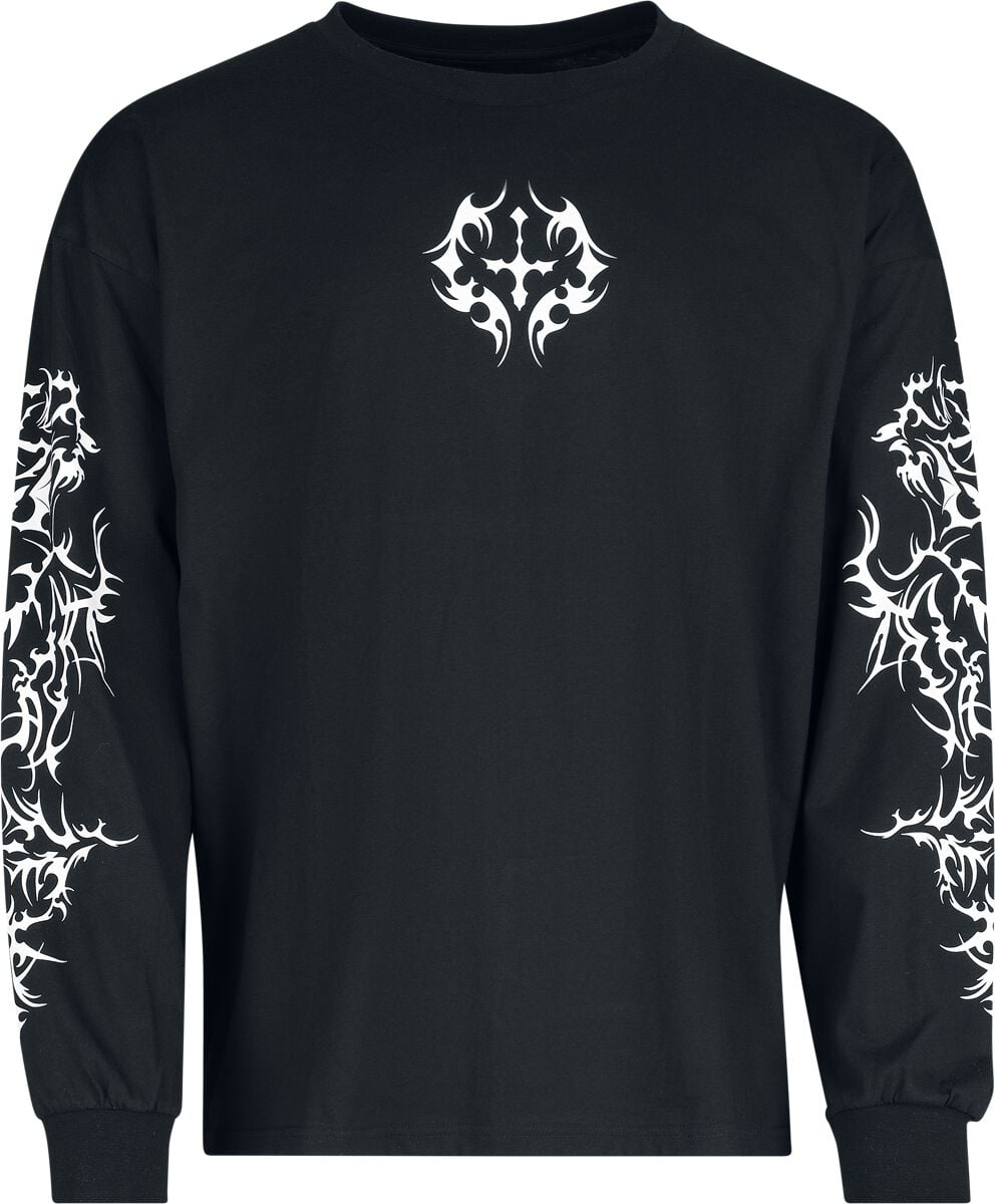 T-shirt manches longues Gothic de Black Blood by Gothicana - Bloodsworn to Tepes - S à XXL - pour Homme - noir - Black Blood by Gothicana