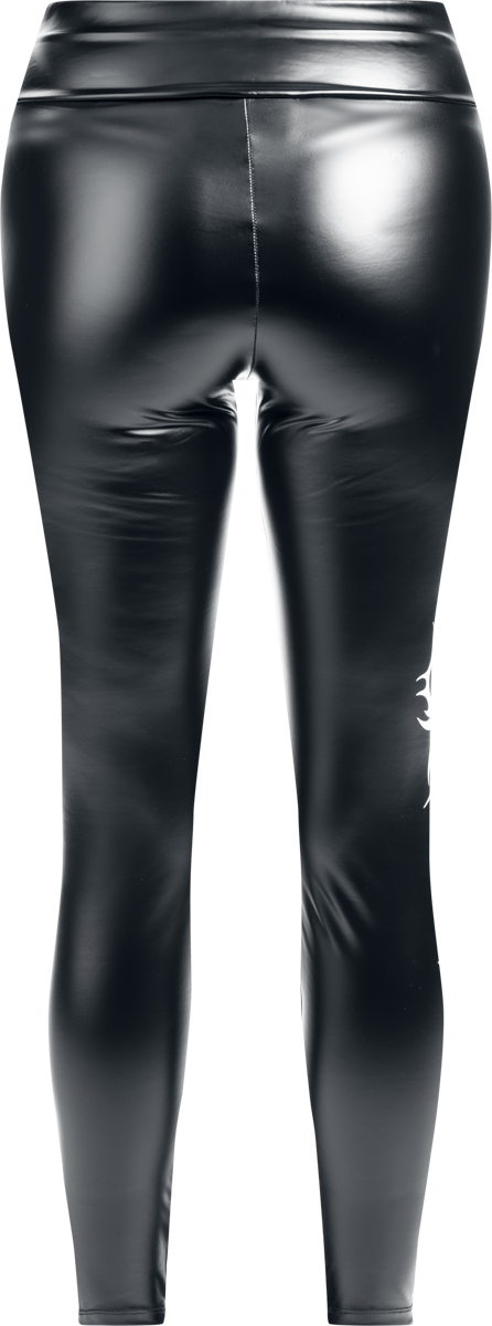 Legging Gothic de Black Blood by Gothicana - Bloodsworn to Tepes Wet Look Leggings - S à XXL - pour Femme - noir - Black Blood by Gothicana - View 2
