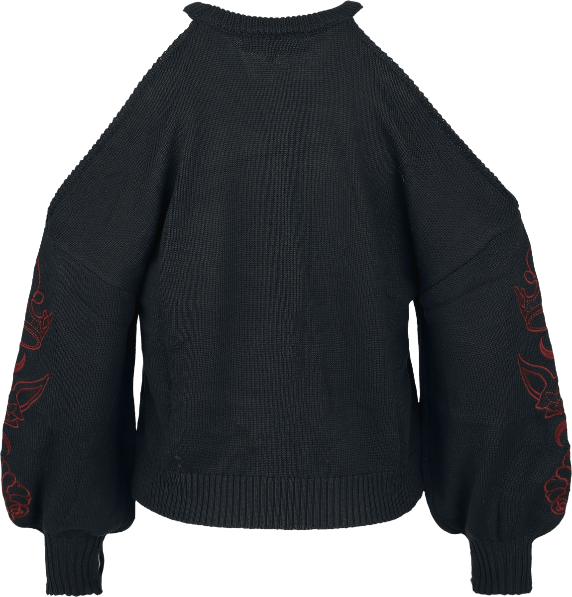 Pull tricoté Gothic de Gothicana by EMP - Countess Bathory - S à XXL - pour Femme - noir - Gothicana by EMP - View 2