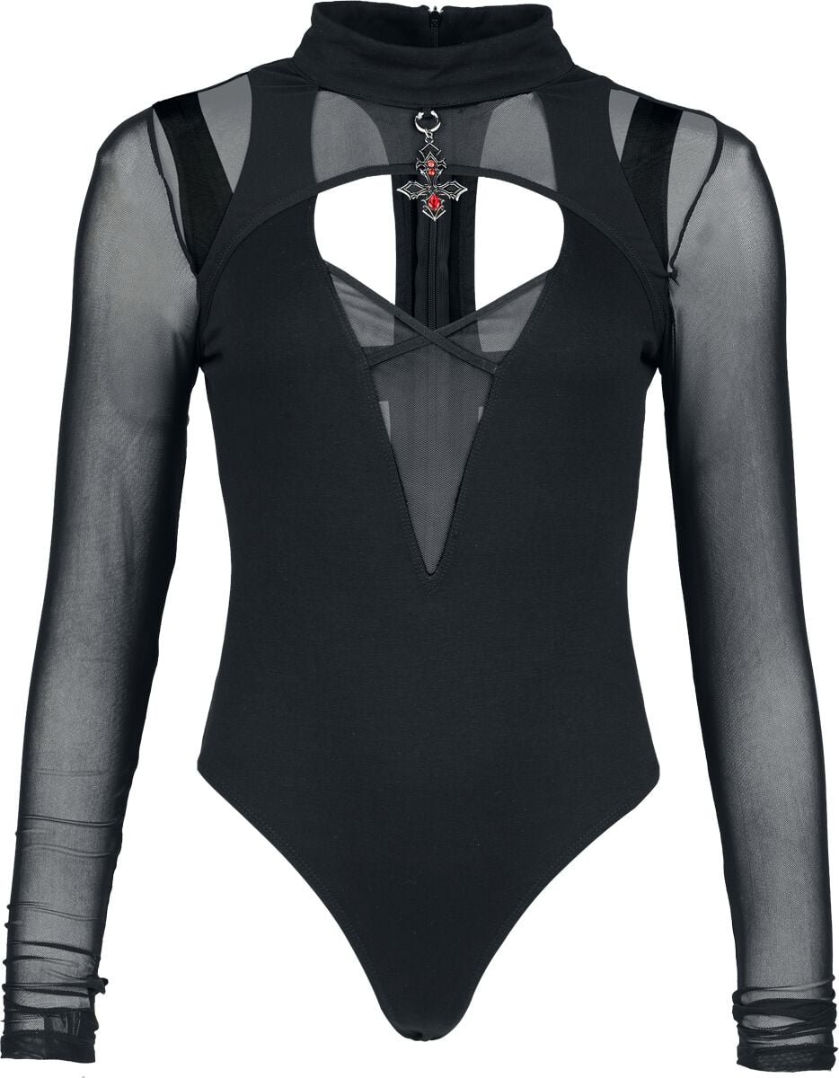 Body Gothic de Gothicana by EMP - Eternal Allure Body Suit - S à XXL - pour Femme - noir - Gothicana by EMP