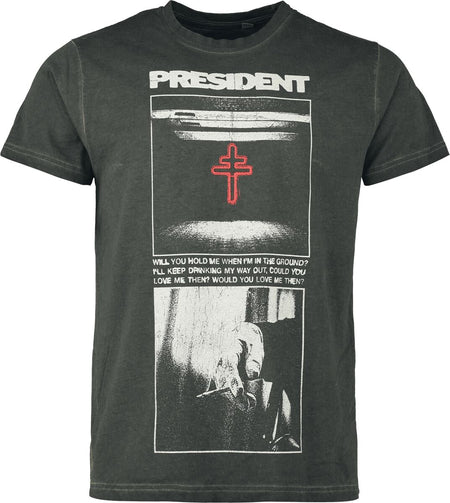 T-Shirt Manches courtes  de President - Rage - S à 3XL - pour Homme - anthracite - President